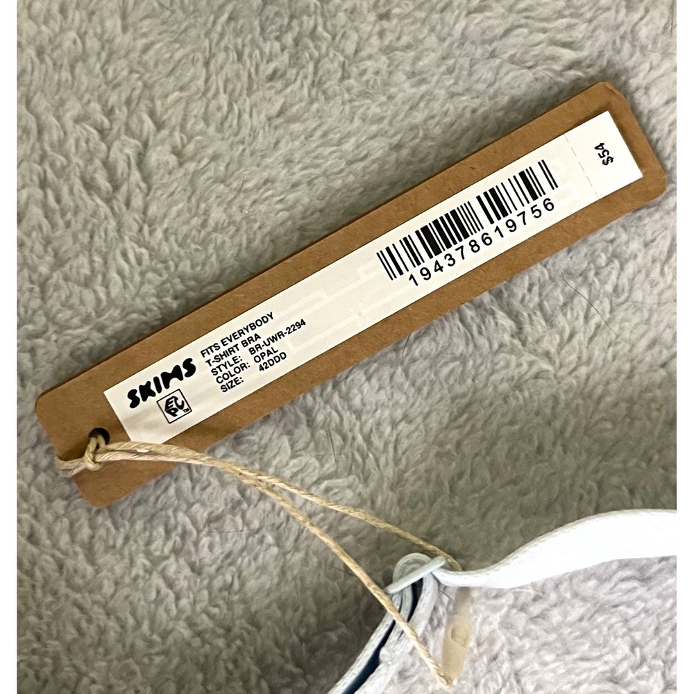 SKIMS Fits Everybody 42DDD T-Shirt Bra Opal Ice Blue BR-UWR-2294 NWT - Picture 2 of 6